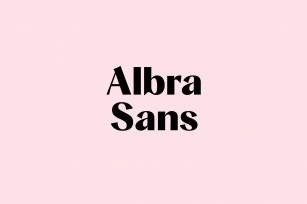 Albra Sans Collection Font Download