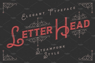 Letterhead typeface with ornate Font Download