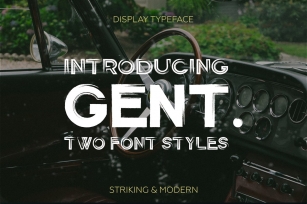 Gent. Display brushed typeface. Font Download