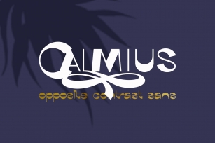 Calmius Sans opposite contrast Font Download