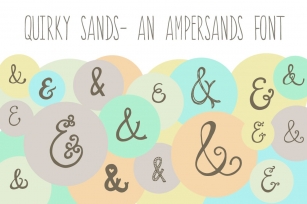 Quirky Sands- An Ampersand Font Download