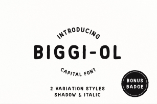 Biggi Ol Font Download