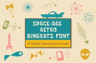 Space-Age Retro Dingbats Font Download
