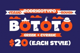 Bototo Family 70% Font Download