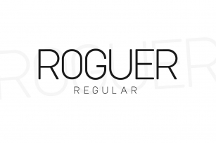 Roguer Regular Font Download