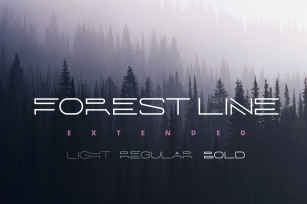 Forest Line Extended Linear Font Download