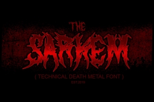 SARKEM / TECHNICAL DEATH METAL FONT Font Download