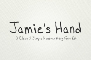 Jamie's Hand Font Download