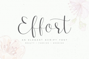 Effort Calligraphy Font Download