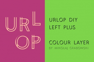 URLOP DIY Left Plus Font Download
