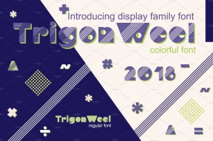 TrigonWeel color OTF font Font Download