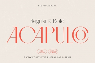 Acapulco Stylish Sophisticated Font Download
