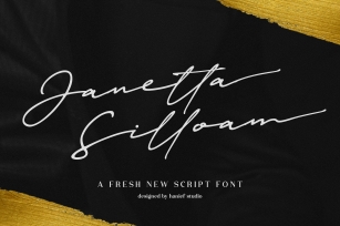 Janetta Silloam//Signature Font Download