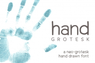 Hand Grotesk: hand drawn font Font Download