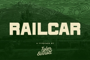 Railcar Display Typeface Font Download