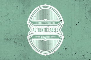 50% OFF Authentic Labels Font Download