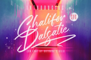 Chalifor Dalsatic SVG FONT Font Download
