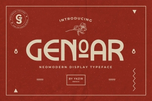 Genoar Typeface + BONUS Font Download