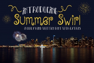 Summer Swirl, Curly Handwriten Font Download