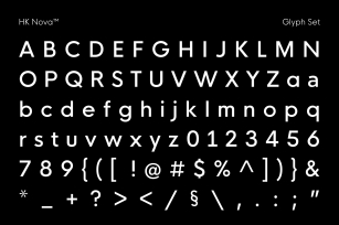 HK Nova Typeface Font Download