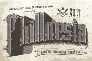 Phillnesia Typeface Font Download