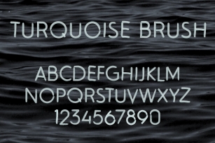 Turquoise Brush SVG Font Download