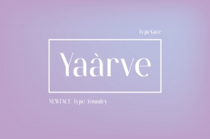 Yaarve Typeface Font Download