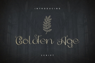 Golden Age Script -33% Font Download