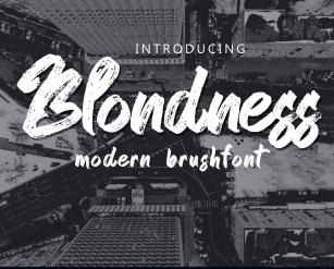 Blondness Font Download