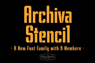 Archiva Stencil Font Download