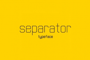 Separator typeface Font Download