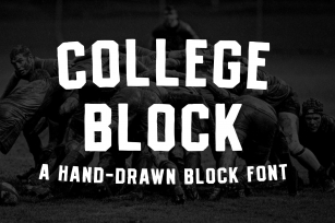 COLLEGE BLOCK—A Vintage Block Font Download