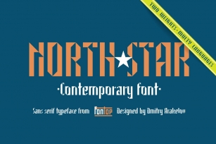 North Star sans serif typeface Font Download