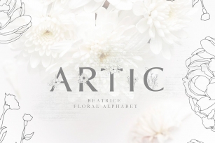 Floral alphabet Font Download