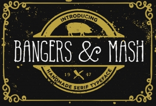 Bangers and Mash font Font Download