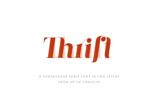 Thrift, A Serif in Two Styles Font Download