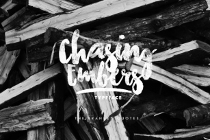 Chasing Embers Typeface Font Download