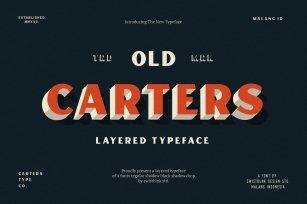 Carters Layered Font Download