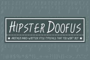 Hipster Doofus Font Download