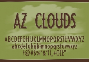 AZ Clouds Font Download