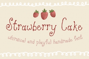 Strawberry Cake Whimsical Font Download