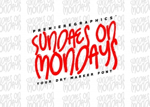 Sundaes on Mondays Font Download
