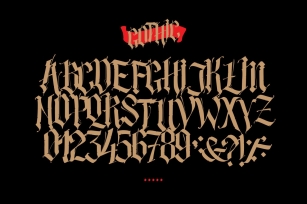 Gothic alphabet in vector! Font Download