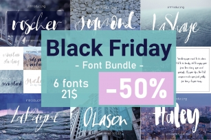 6 fonts for 21$ Font Download