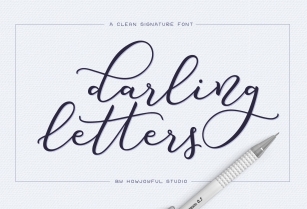 Darling letters font Font Download