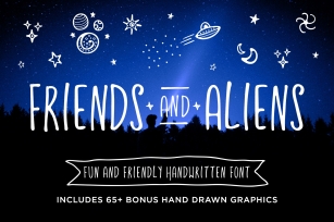 Friends and Aliens Font Download