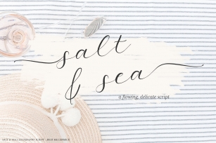 Salt and Sea Calligraphy Font Download