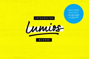 Lumios Marker Family Font Download