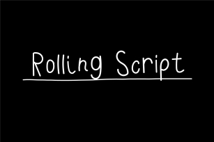 Rolling Script Font Download