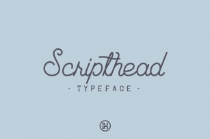 Scripthead Moniline Typeface Font Download